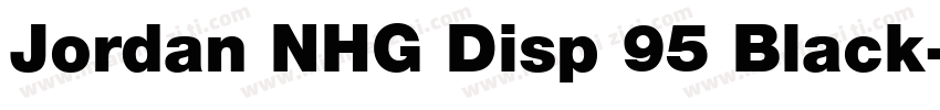 Jordan NHG Disp 95 Black字体转换